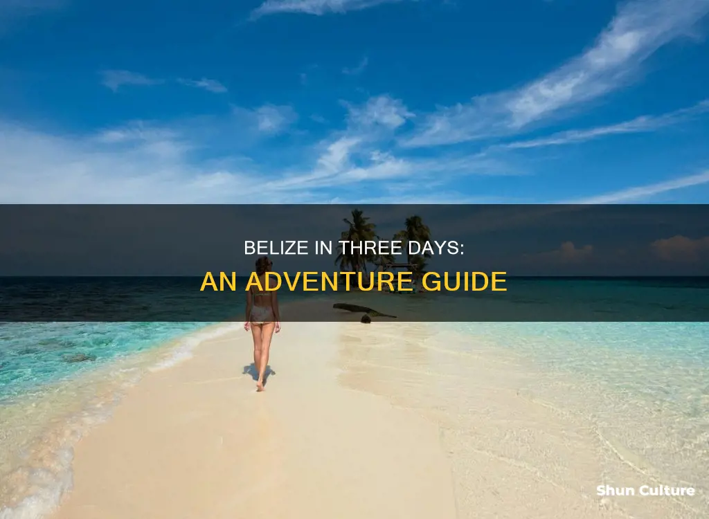 how to spend 3 days in belize