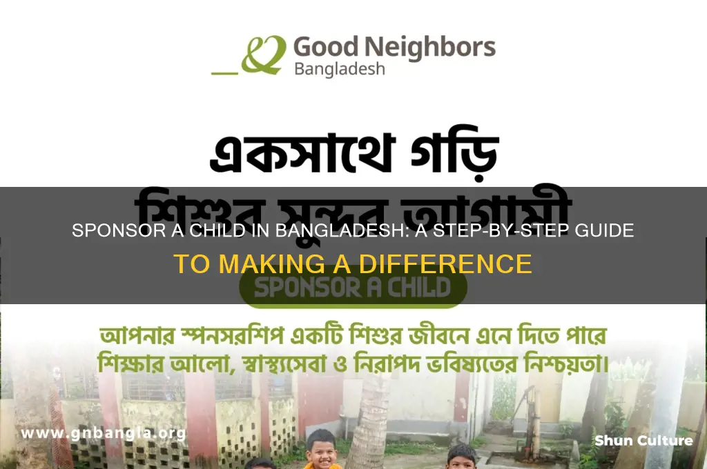 how to sponsor a child in bangladesh