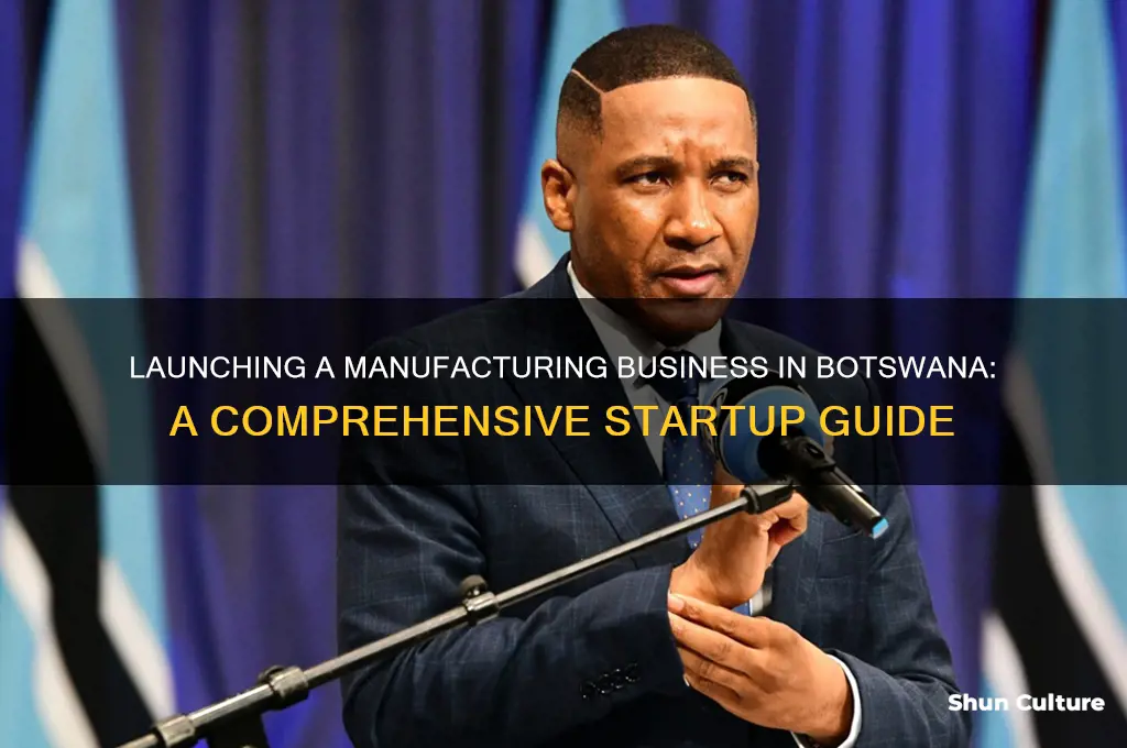 how to start a manufacturing company in botswana