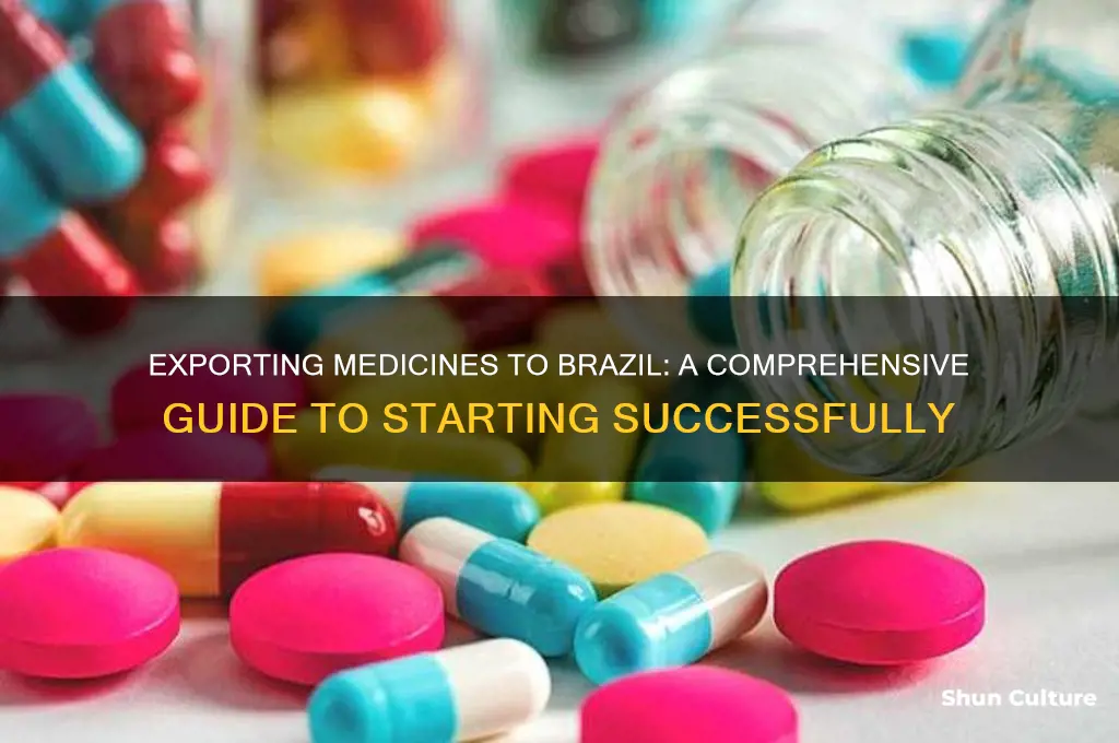 how to start export medicines to brazil