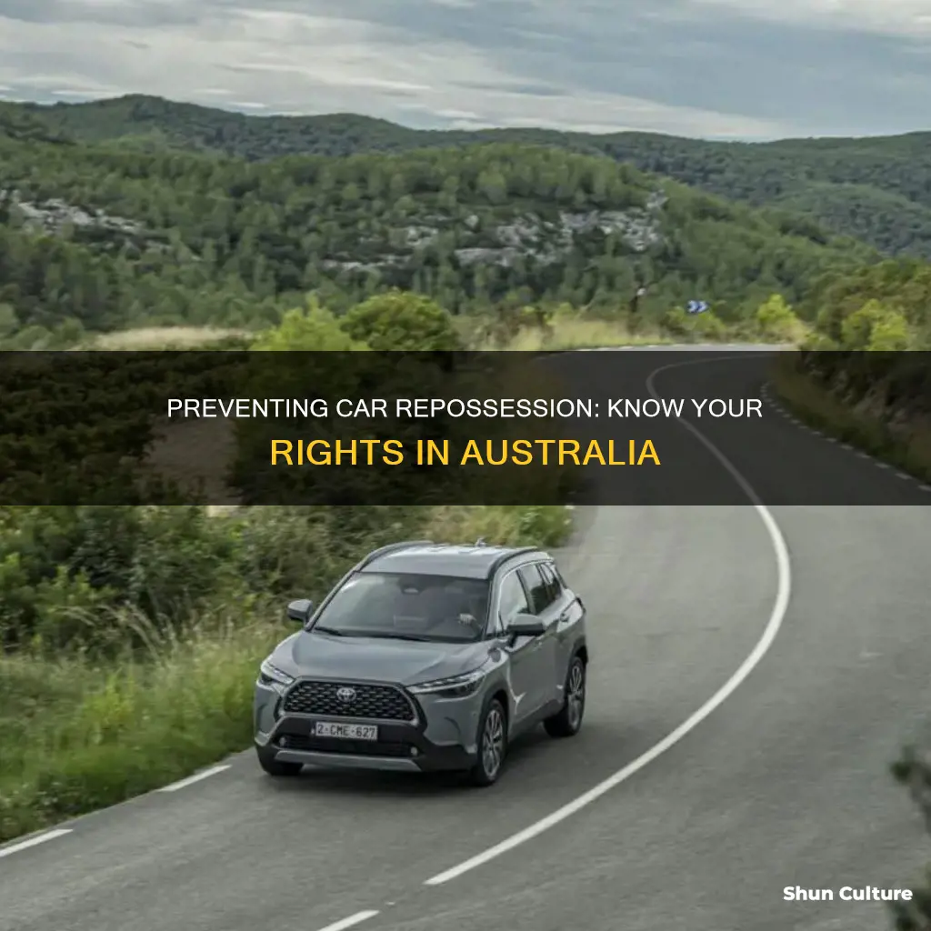 how to stop car repossession australia