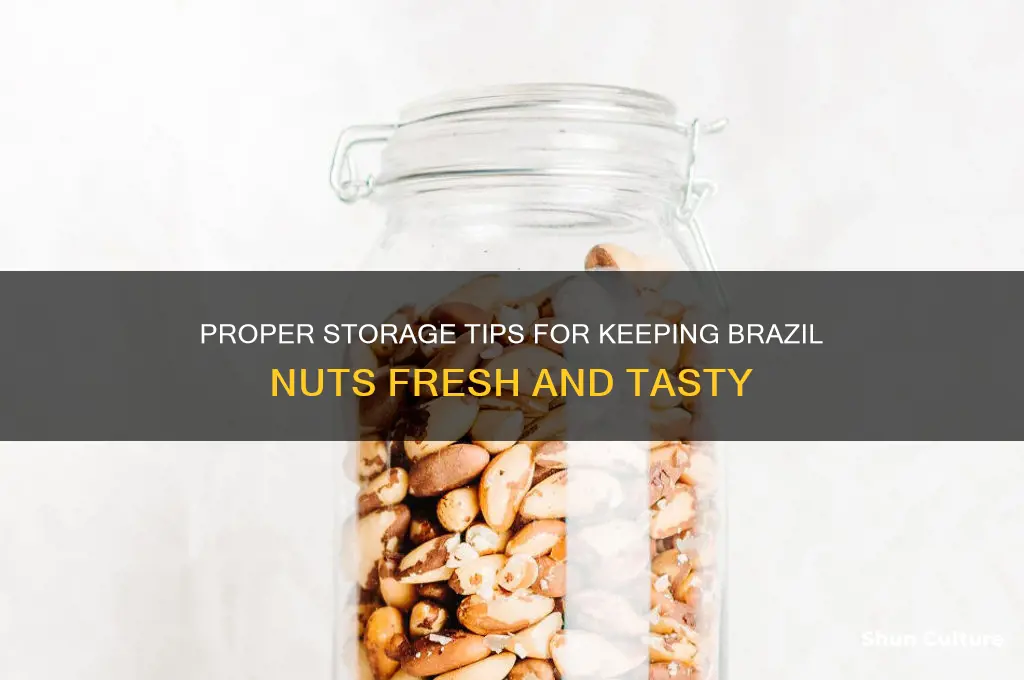 how to store brazil nuts