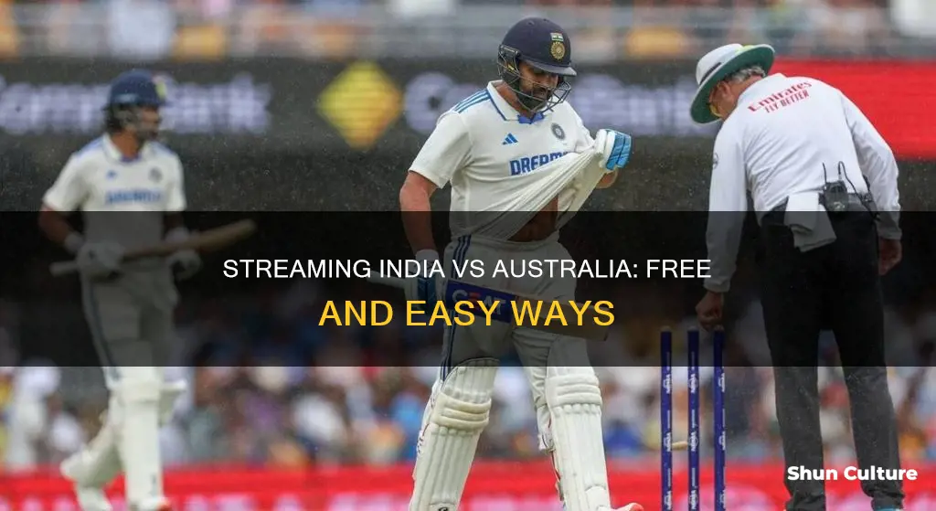 how to stream india vs australia free