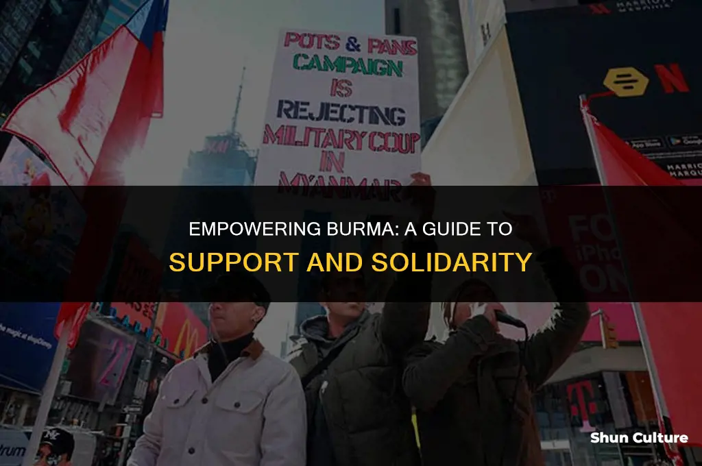 how to support burma