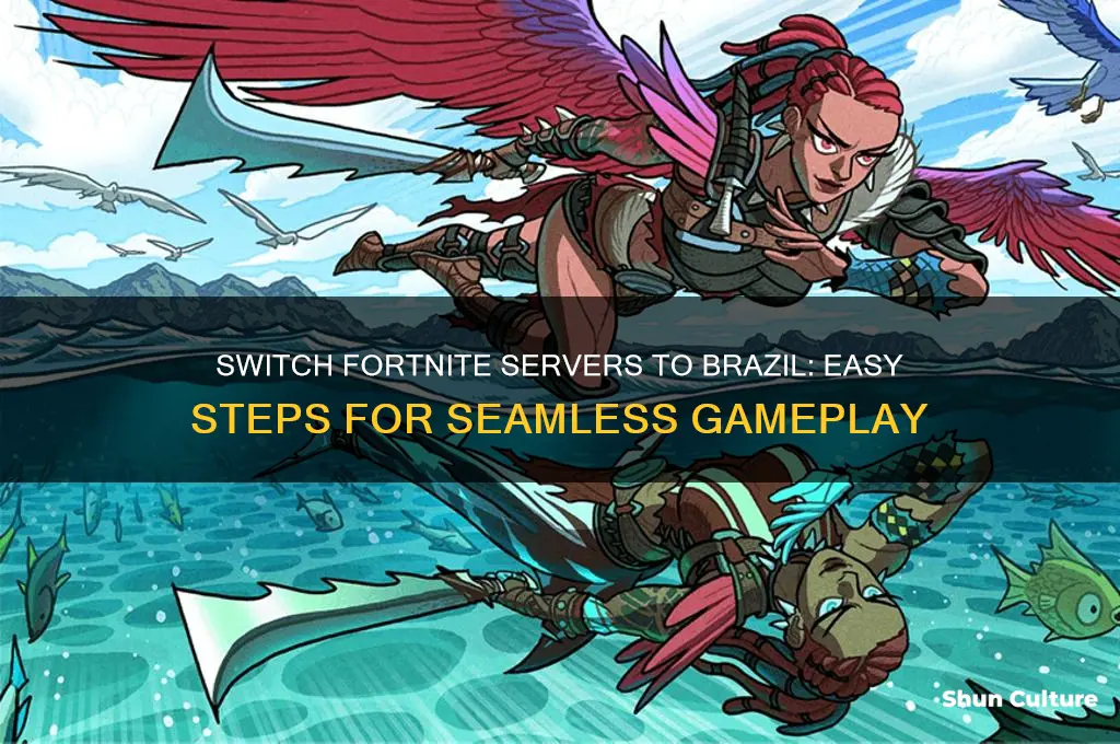 how to switch fortnite servers to brazil