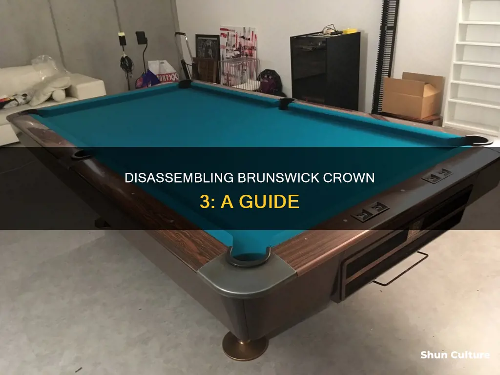 how to take apart brunswick crown 3