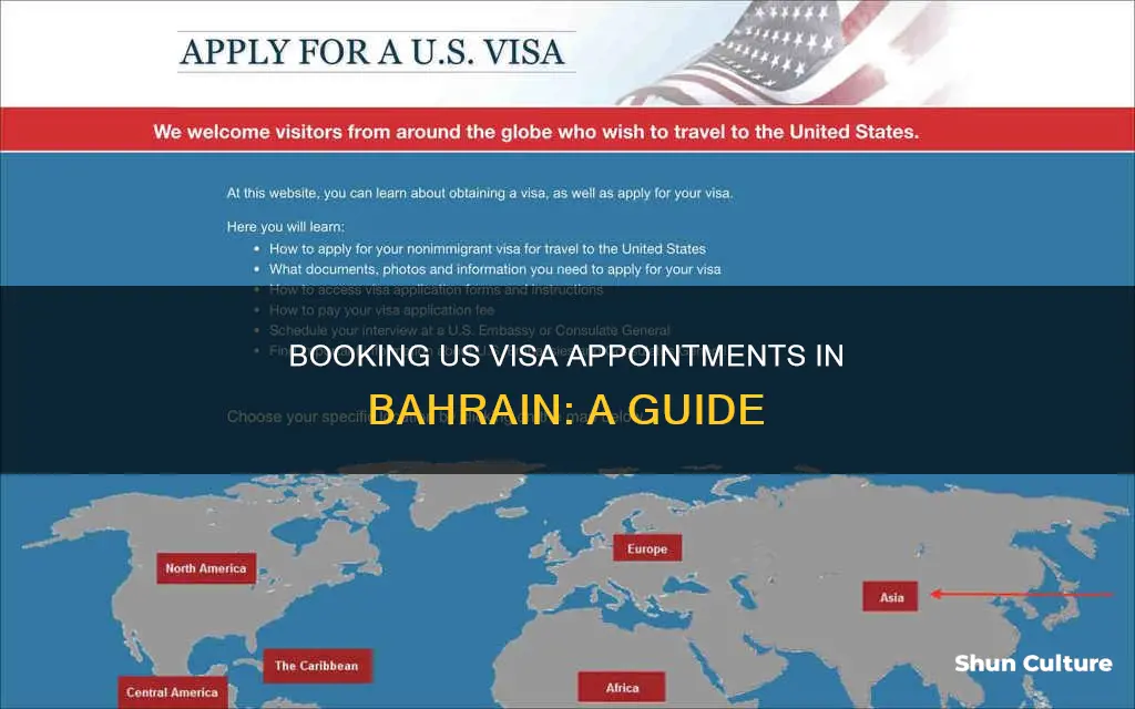 how to take appointment for us visa in bahrain