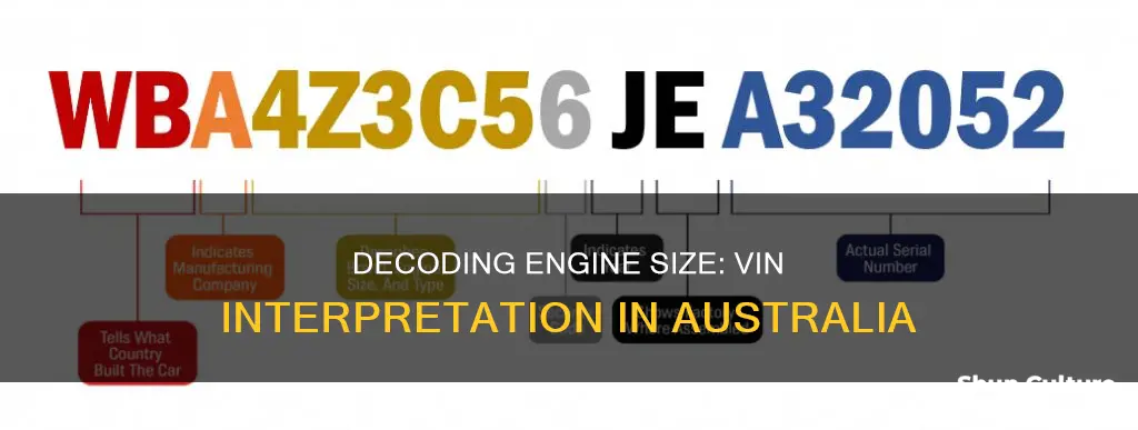 how to tell engine size from vin australia
