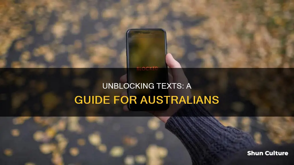 how to text a blocked number australia