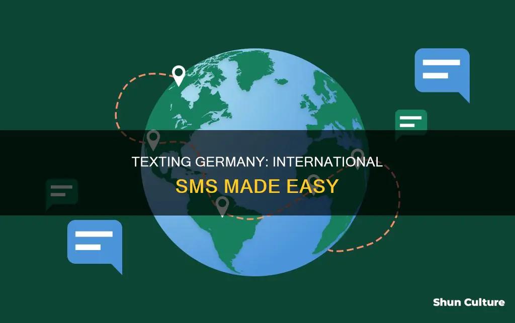 how to text a german mobile number from australia