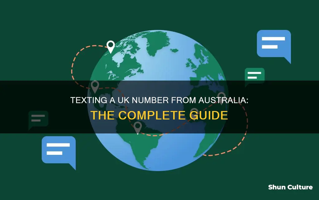 how to text a uk number from australia