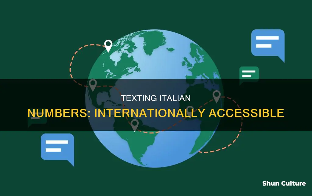 how to text an italian mobile number from australia