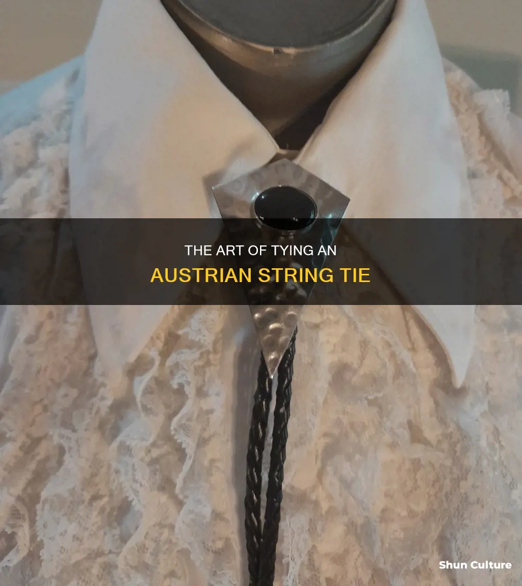 how to tie an austrian string tie