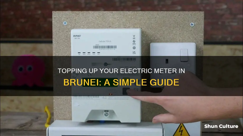 how to top up electric meter brunei