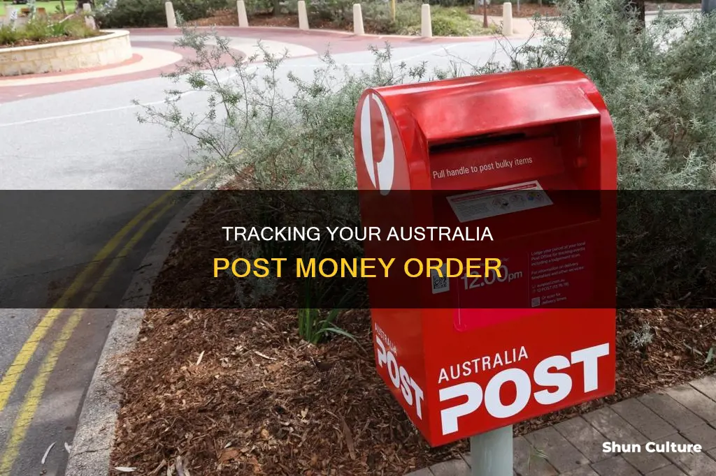 how to track australia post money order
