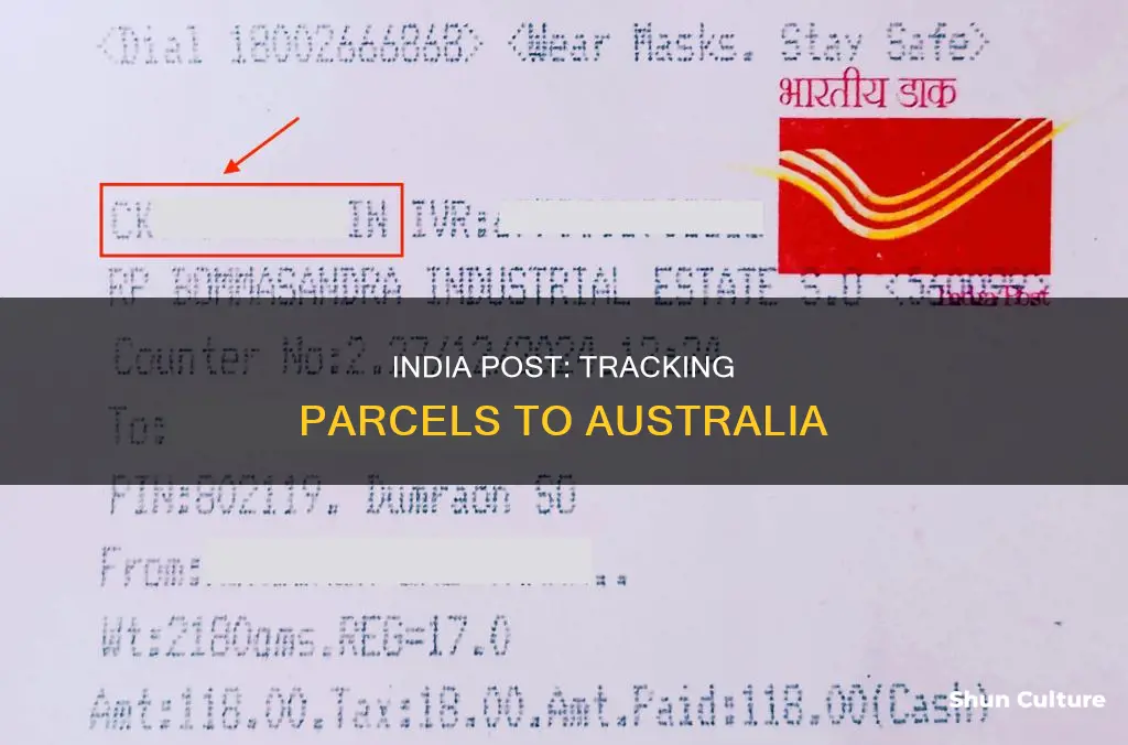 how to track india post parcel to australia