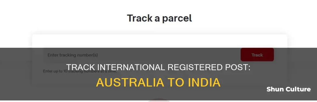 how to track international registered post from australia to india