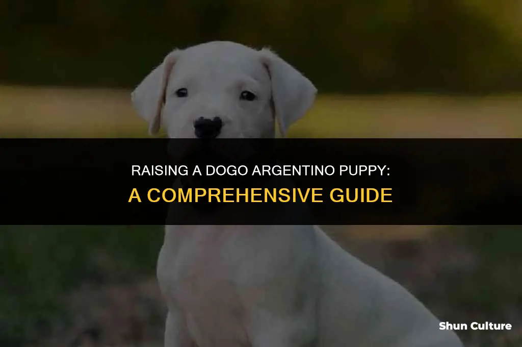 how to train a dogo argentino puppy
