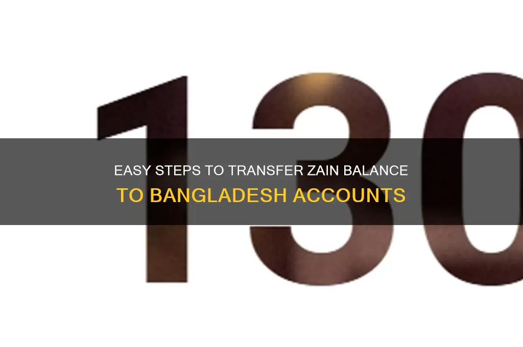 how to transfer balance from zain to bangladesh