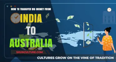 Transferring Large Sums: India to Australia