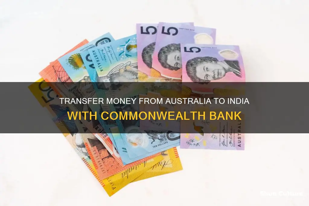 how to transfer money from australia to india commonwealth bank