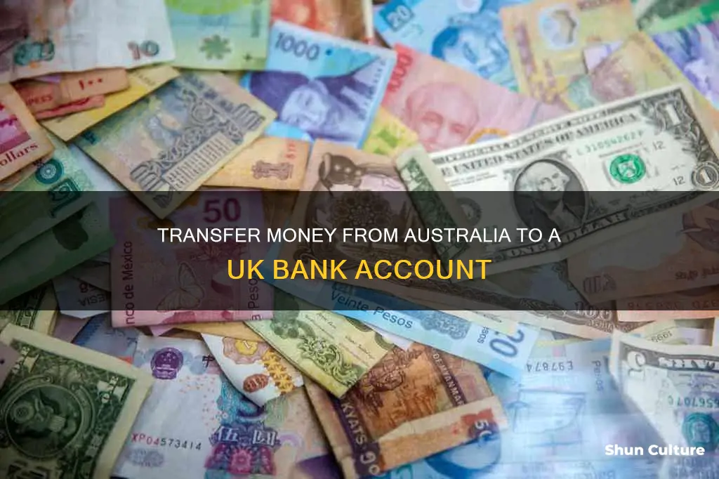 how to transfer money from australia to uk bank account