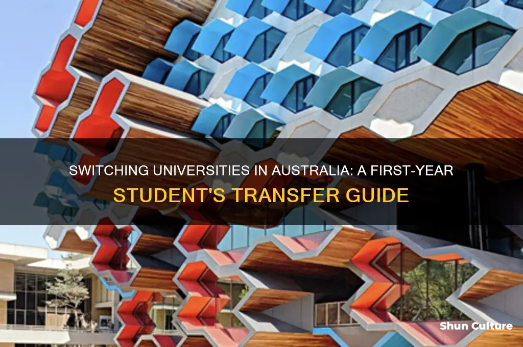 how to transfer universities after first year australia