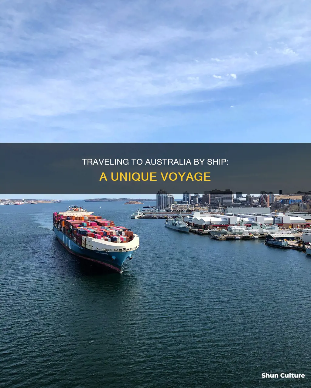 how to travel to australia by ship