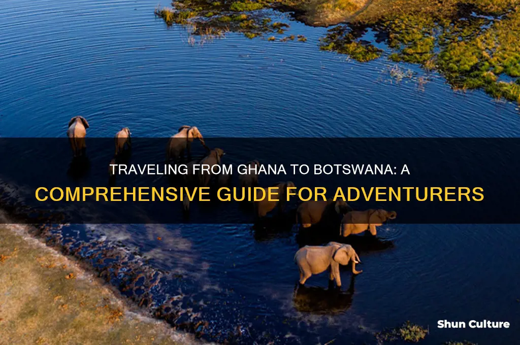 how to travel to botswana from ghana