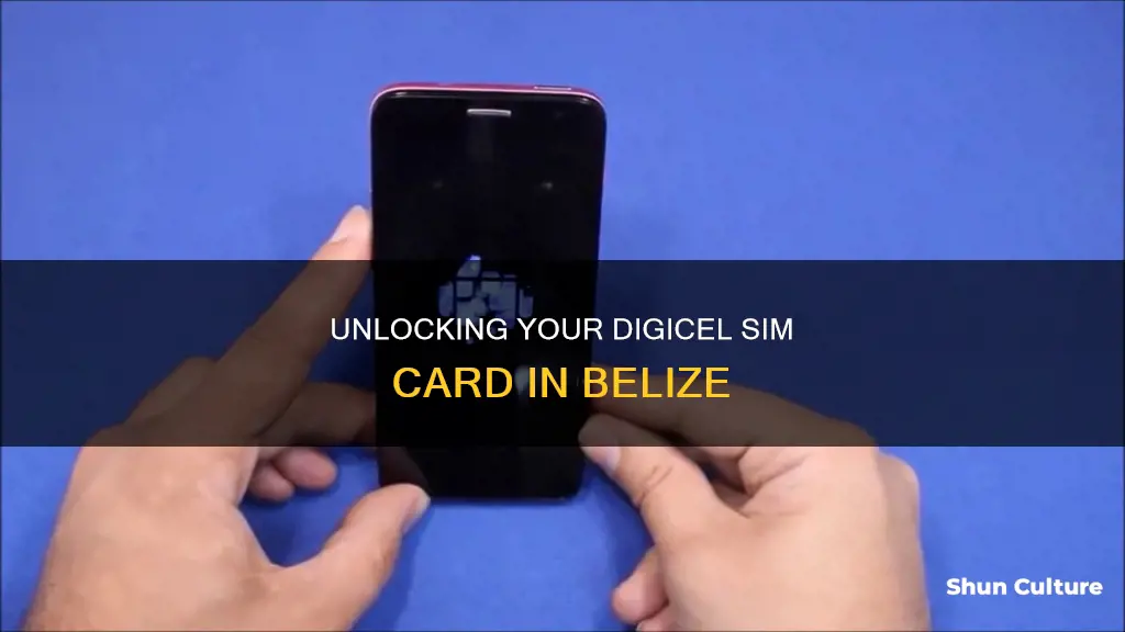 how to unlock a digicel sim card in belize