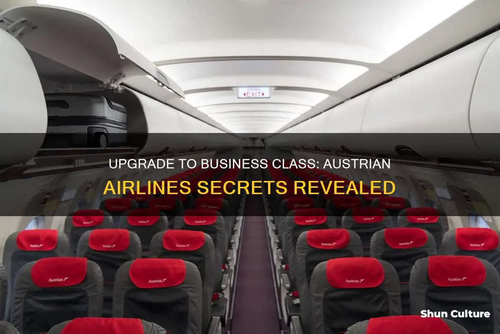 how to upgrade economy to business class in austrian airlines