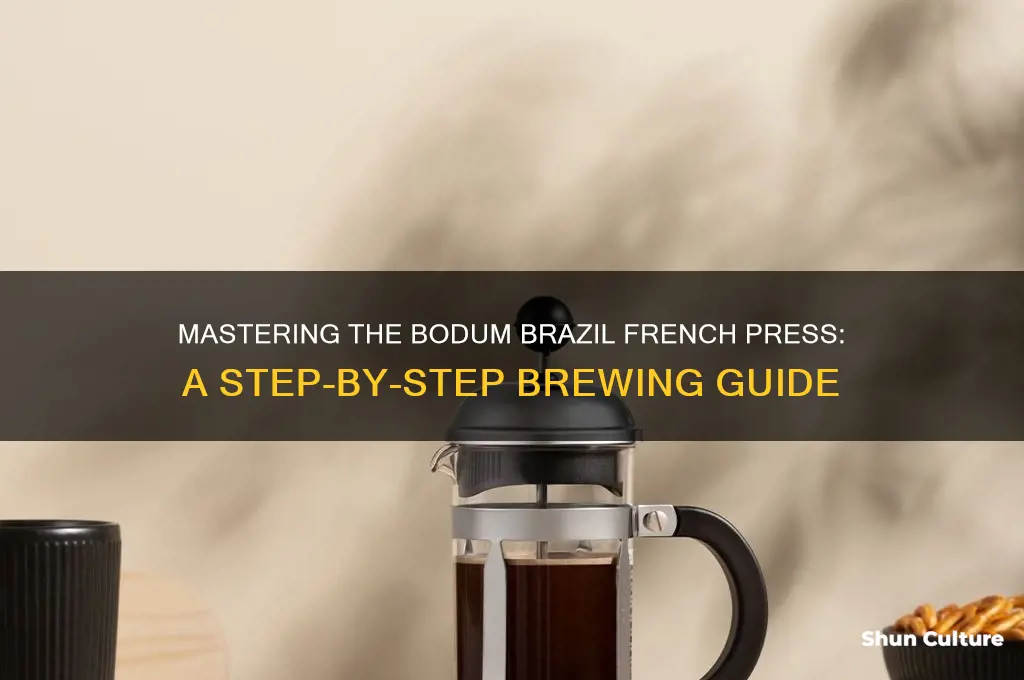 how to use a bodum brazil french press