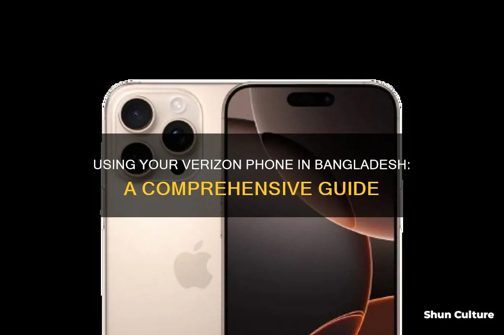 how to use american verizon phone in bangladesh