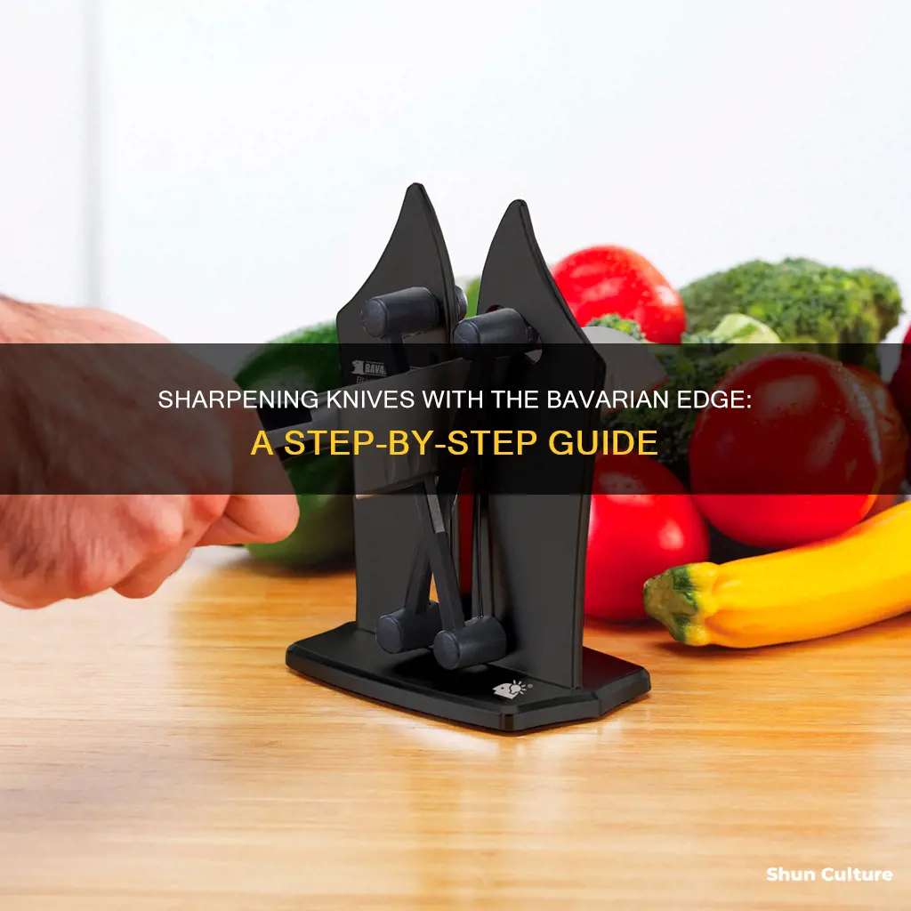 how to use bavarian edge knife sharpener