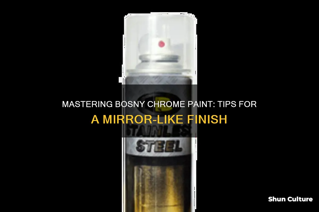 how to use bosny chrome paint