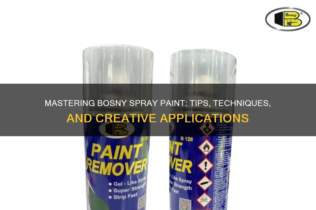 how to use bosny spray paint