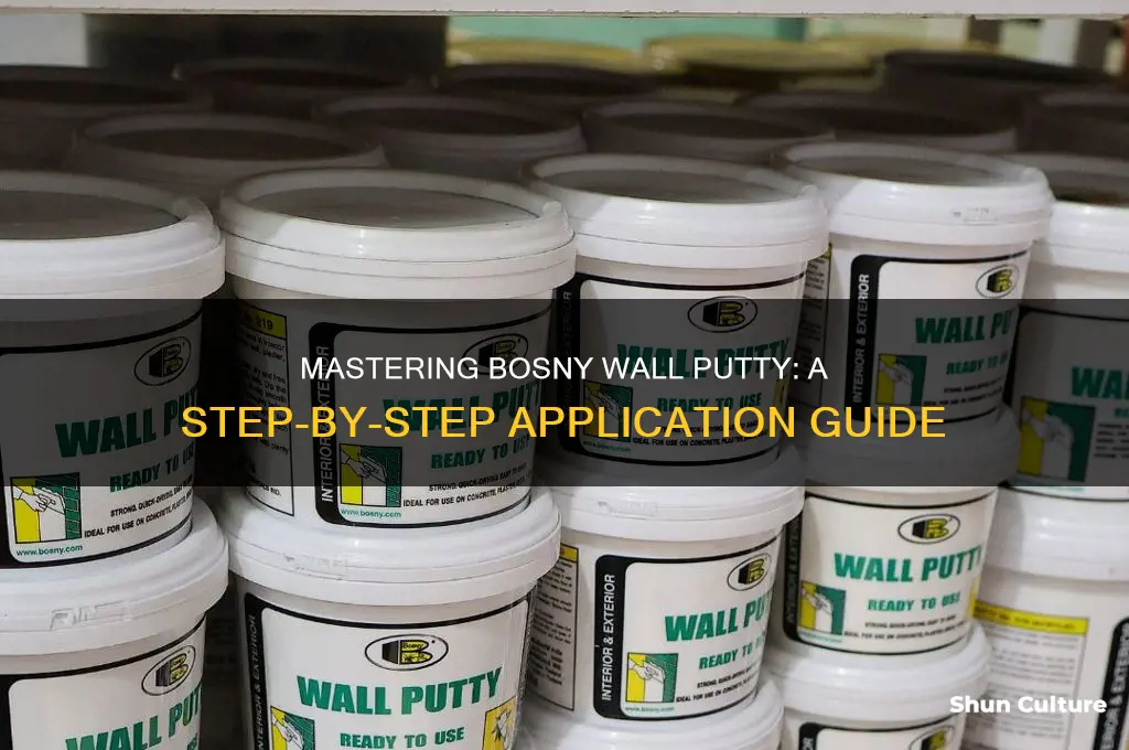 how to use bosny wall putty