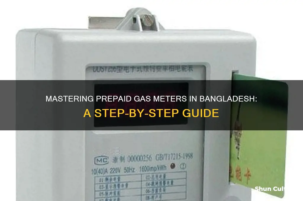 how to use prepaid gas meter in bangladesh