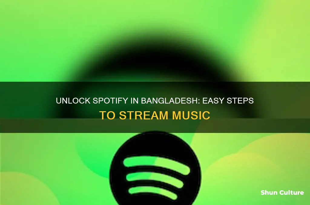 how to use spotify in bangladesh