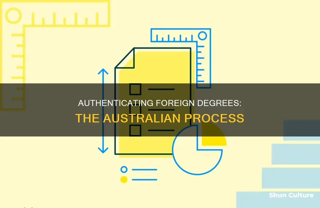 how to validate a degree from another country in australia