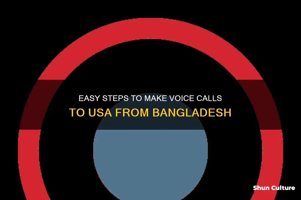 how to voice call to usa number from bangladesh