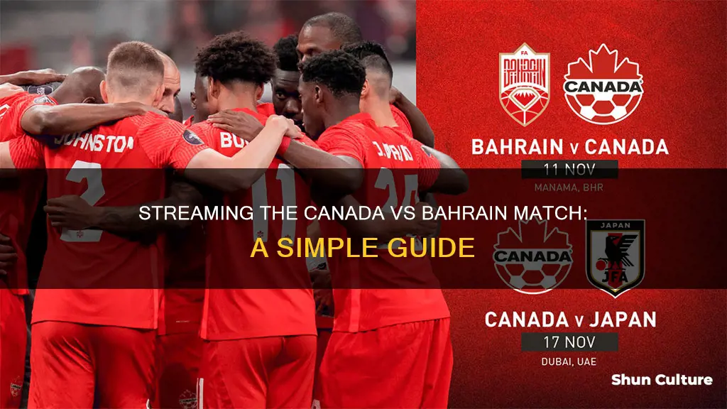 how to watch canada vs bahrain