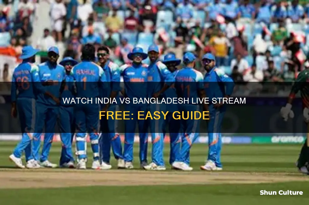 how to watch india vs bangladesh live for free