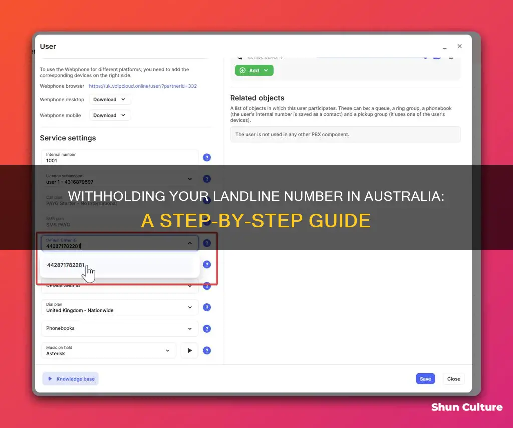 how to withhold landline number australia