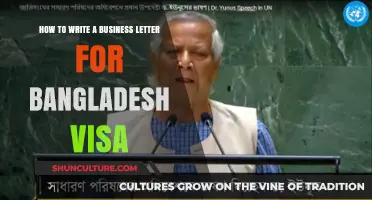 Writing a Professional Business Letter for Bangladesh Visa Application