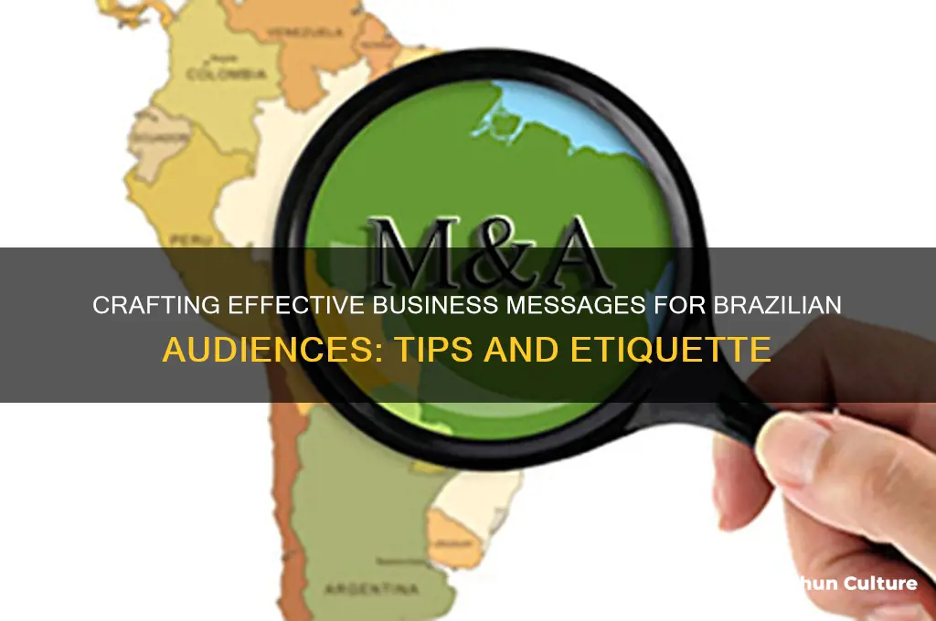 how to write a business message to brazil