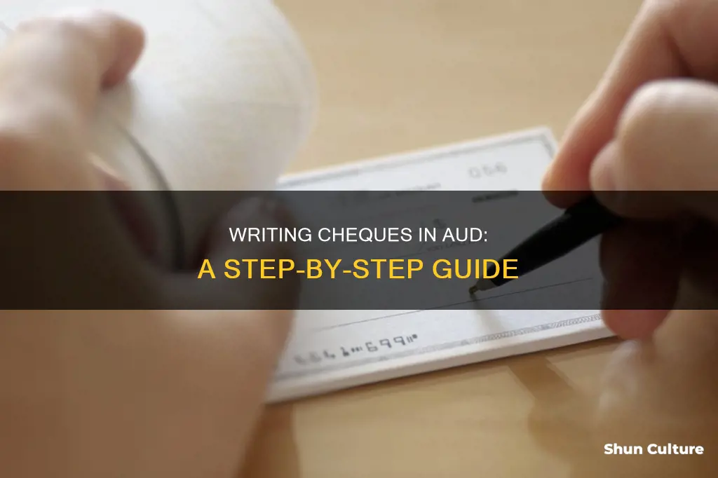 how to write a cheque in australian dollars