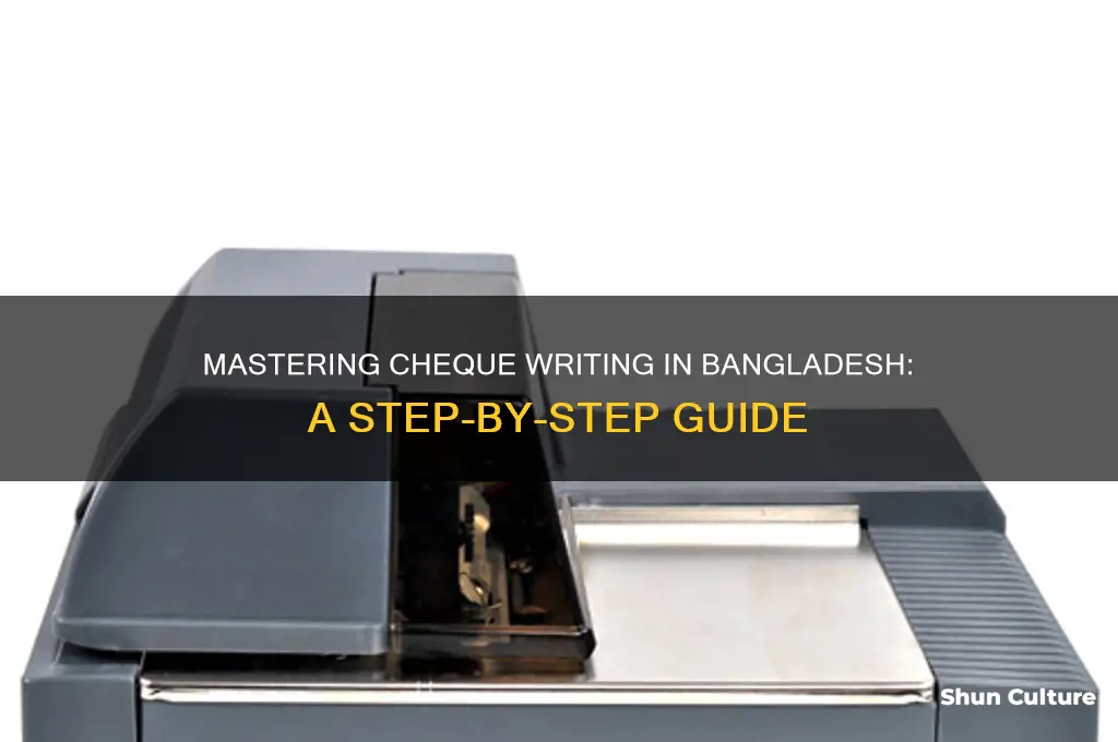 how to write a cheque in bangladesh