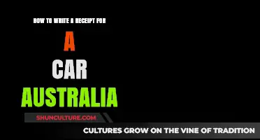 Writing a Car Receipt in Australia: A Simple Guide