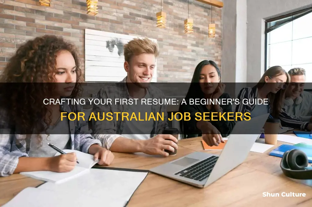 how to write a resume for first job australia